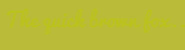 Image with Font Color B9C31B and Background Color BABB38
